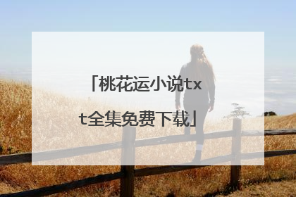 桃花运小说txt全集免费下载