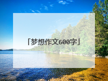 梦想作文600字