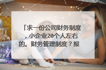 求一份公司财务制度，小企业20个人左右的。财务管理制度？报销制度及流程？