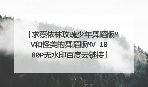 求蔡依林玫瑰少年舞蹈版MV和怪美的舞蹈版MV 1080P无水印百度云链接