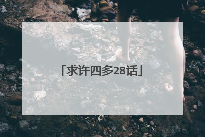 求许四多28话