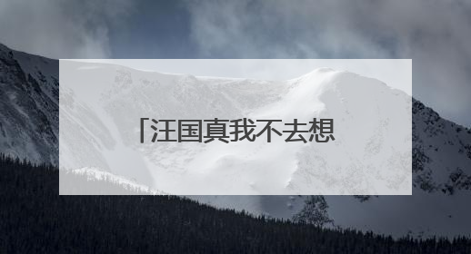 汪国真我不去想,是否能够成功 既然选择了远方 便只顾风雨