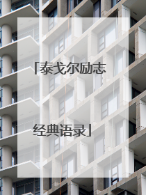 泰戈尔励志经典语录