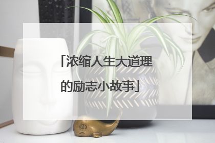 浓缩人生大道理的励志小故事