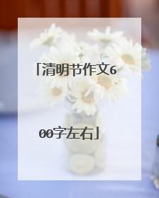 清明节作文600字左右