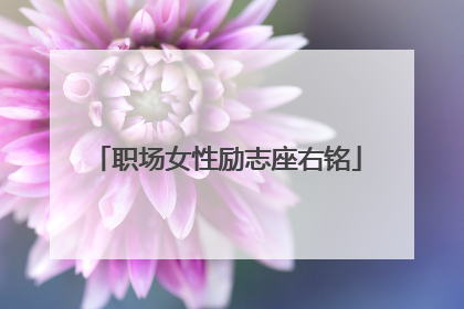 职场女性励志座右铭
