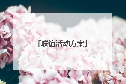 联谊活动方案