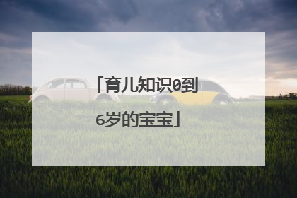 育儿知识0到6岁的宝宝