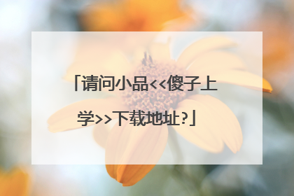 请问小品<<傻子上学>>下载地址?