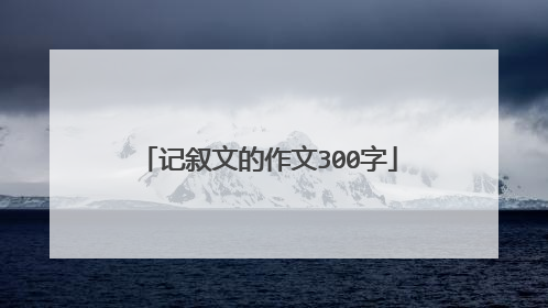 记叙文的作文300字