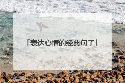 表达心情的经典句子