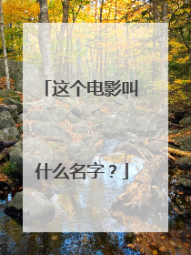 这个电影叫什么名字？