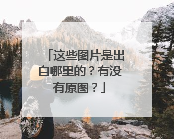 这些图片是出自哪里的？有没有原图？