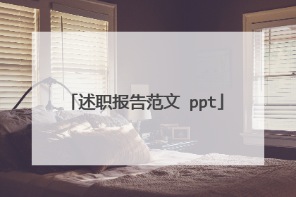 述职报告范文 ppt