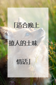 适合晚上撩人的土味情话