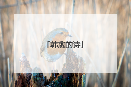 韩愈的诗