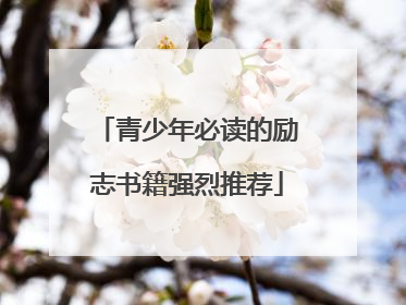 青少年必读的励志书籍强烈推荐