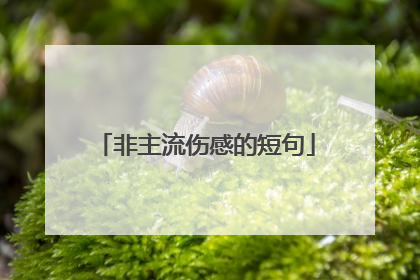 非主流伤感的短句