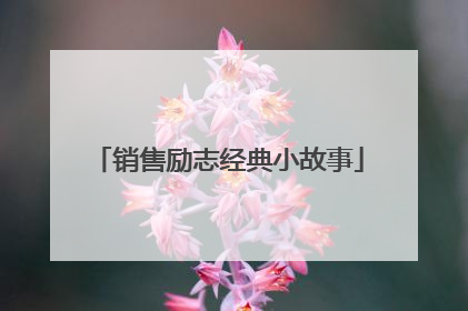 销售励志经典小故事