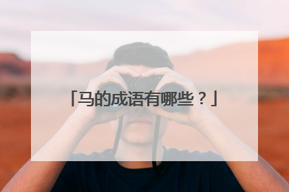 马的成语有哪些？