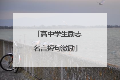 高中学生励志名言短句激励