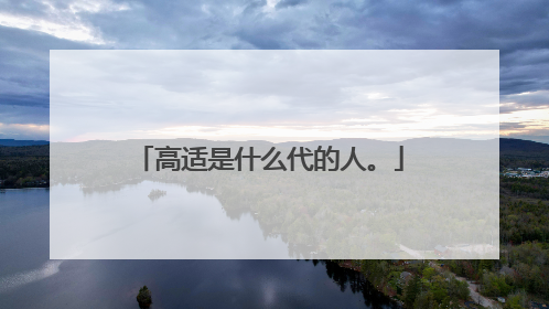 高适是什么代的人。
