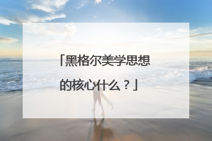 黑格尔美学思想的核心什么？