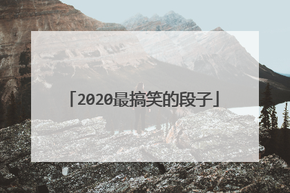 2020最搞笑的段子