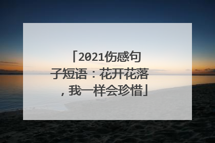 2021伤感句子短语:花开花落,我一样会珍惜