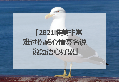 2021唯美非常难过伤感心情签名说说短语心好累