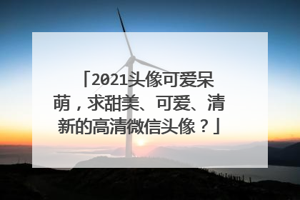 2021头像可爱呆萌，求甜美、可爱、清新的高清微信头像？