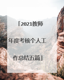 2021教师年度考核个人工作总结五篇