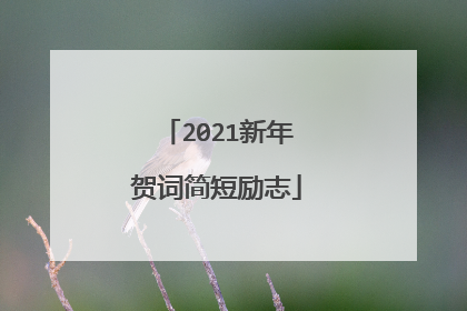 2021新年贺词简短励志