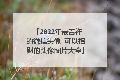 2022年最吉祥的微信头像 可以招财的头像图片大全