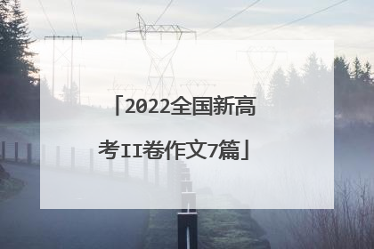 2022全国新高考II卷作文7篇