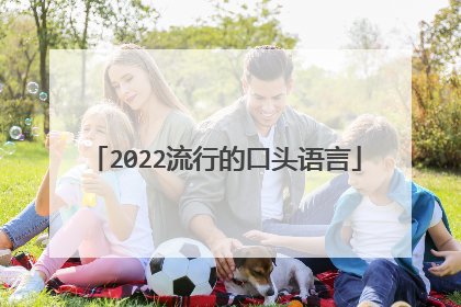 2022流行的口头语言