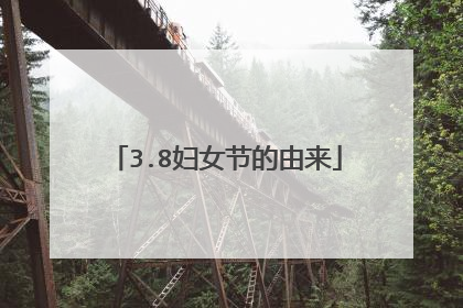 3.8妇女节的由来