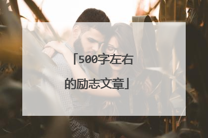 500字左右的励志文章