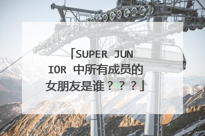 SUPER JUNIOR 中所有成员的女朋友是谁？？？