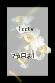 cctv7节目表