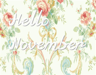 十一月，你好吗？告诉我关于图画书的事。总之，十月结束了。