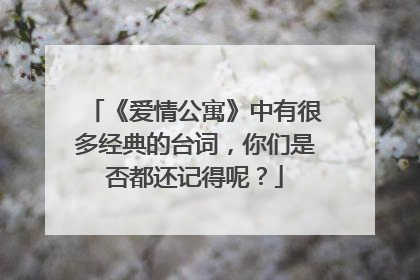《爱情公寓》中有很多经典的台词，你们是否都还记得呢？