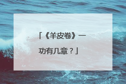 《羊皮卷》一功有几章?