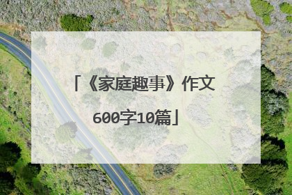 《家庭趣事》作文600字10篇