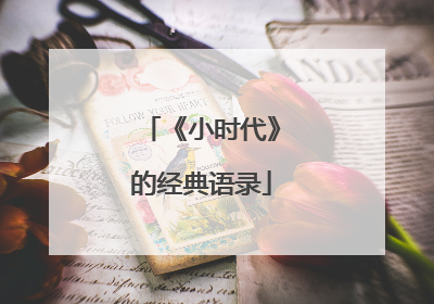 《小时代》的经典语录