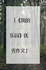 《我的乐园》优秀作文