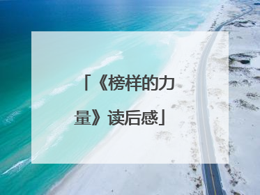 《榜样的力量》读后感