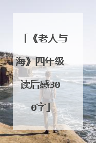 《老人与海》四年级读后感300字