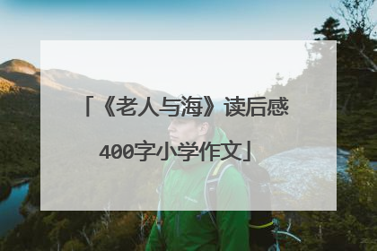 《老人与海》读后感400字小学作文