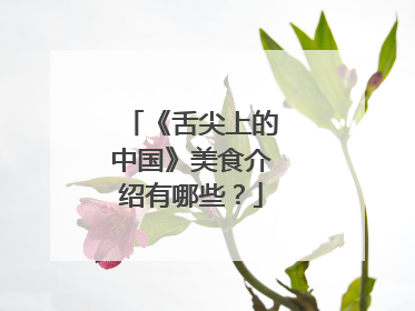 《舌尖上的中国》美食介绍有哪些？